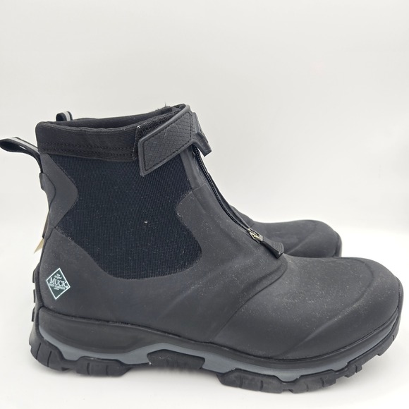 The Original Muck Boot Company Apex Mid Zip Ankle Boots NWT Mens 14 Black No Box - Picture 2 of 10
